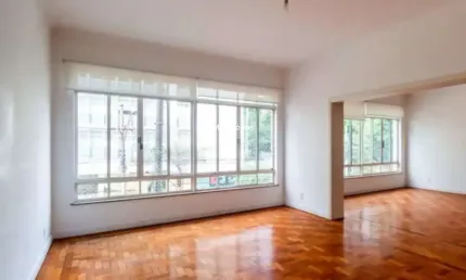 Apartamento para locação em higienópolis, com 3 quartos sendo 1 suíte, 2 banheiros, 1 vaga, 217m².
