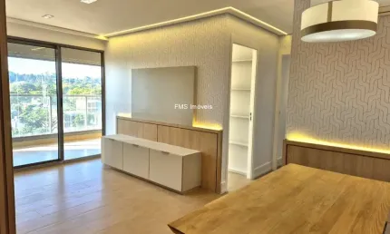 Apartamento para locação no Alto da Boa Vista - 2 quartos, 1 suíte, 2 banheiros, 1 vaga, 67m² - São Paulo-SP.
