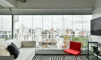 Apartamento para locação na Consolação, São Paulo-SP: 1 quarto, 1 sala, 1 banheiro, 1 vaga de garagem!