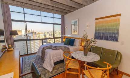 Apartamento à venda em São Paulo, República, 1 quarto, 1 sala, 1 banheiro, 28m² de área!
