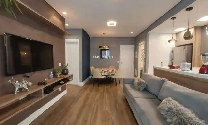 Apartamento 78m² - 2 dormitorios - 1 suite - 1 vaga - chacara santo antonio