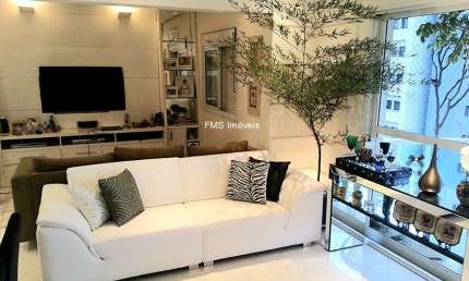 Apartamento de luxo em Vila Andrade, São Paulo-SP: 4 quartos, 3 suítes, 3 salas, 5 banheiros, 3 vagas de garagem, 130m².
