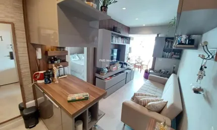 Apartamento para venda ou locação no Brooklin Paulista, São Paulo-SP: 1 quarto, 1 sala, 1 banheiro, 1 vaga de garagem!
