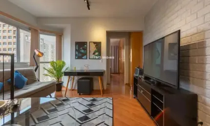 Apartamento à venda na bela vista, São Paulo-SP: 1 quarto, 1 banheiro, 1 vaga de garagem, 42m² de área!
