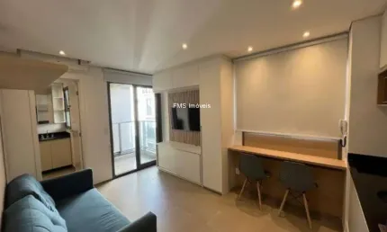 Apartamento para locação na Consolação, São Paulo-SP: 1 quarto, 1 sala, 1 banheiro, 25m² de área! Venha conferir!