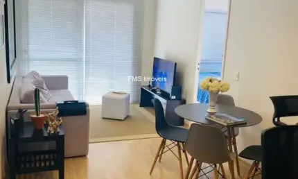 Apartamento para locação com 1 suíte e com vaga em Moema