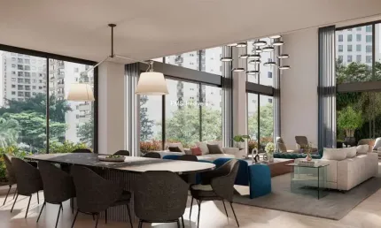 Apartamento de alto padrão à venda no itaim bibi de 181,57m².