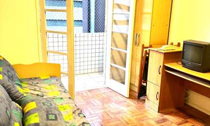 Apartamento com 1 quarto para alugar na Avenida Presidente Wilson, 102, Pompéia, Santos