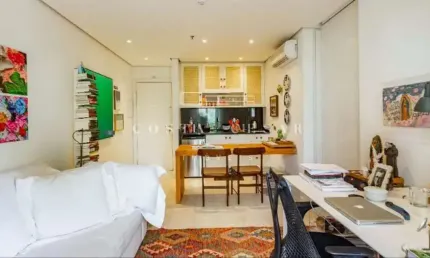 Apartamento tipo para venda em Itaim Bibi com 1 quarto, sendo 1 suíte, 42m²