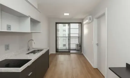 Apartamento tipo para venda e locação em campo belo com 1 quarto, sendo 1 suíte, 32m²