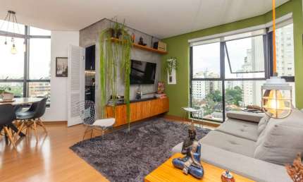 Cobertura para venda e locação em Moema com 2 quartos, 80m²