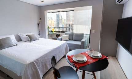 Studio para venda e locação com 1 quarto, sendo 1 suíte, 25m²
