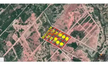 4 lotes com 20.000 m² proximo contorno leste codigo: 130824
