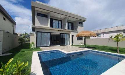 Casa em condomínio fechado com 4 quartos à venda no Alphaville (Abrantes), Camaçari 