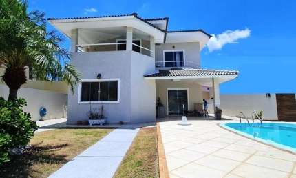 Casa em condomínio fechado com 4 quartos à venda na Avenida Praia de Itapoan, 101, Busca-Vida, Camaçari