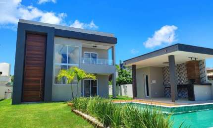 Casa para Venda em Camaçari, Guarajuba (Monte Gordo), 4 dormitórios, 4 suítes, 6 banheiros, 4 vagas