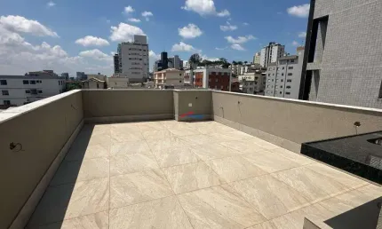 Cobertura 2, quartos, suíte, 2 vagas, alto barroca, nova