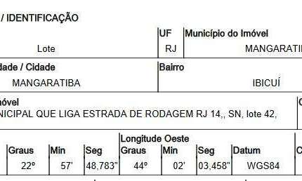 Oportunidade Única em MANGARATIBA - RJ | Tipo: Terreno | Negociação: Venda Direta Online  | Situação: Imóvel