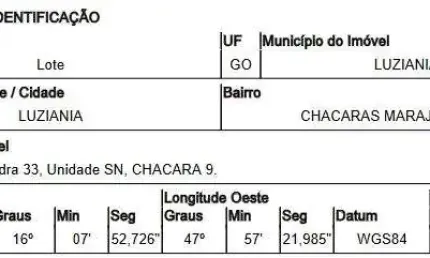 Oportunidade Única em LUZIANIA - GO | Tipo: Terreno | Negociação: Venda Online  | Situação: Imóvel