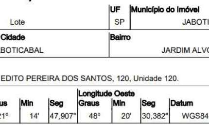 Oportunidade Única em JABOTICABAL - SP | Tipo: Terreno | Negociação: Venda Online  | Situação: Imóvel