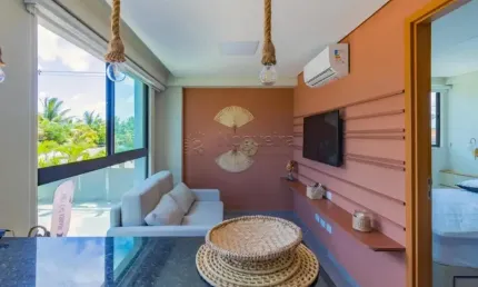 Apartamento 1 quarto, mobiliado,  marina do cupe em porto de galinhas