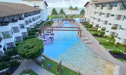 Apartamento duplex 2 quartos, mobiliado, maui beach residence em tamandaré