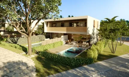 Casa beira mar 3 quartos / 3 suítes, piscina privativa na praia dos carneiros