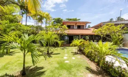 Casa de alto padrão mobiliada com 7 quartos com proximidade ao mar de tamandaré - pe