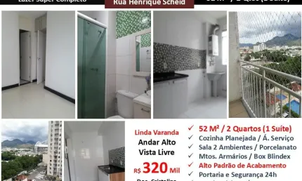 Lindo apartamento 2 quartos, suíte e vaga Engenho de Dentro