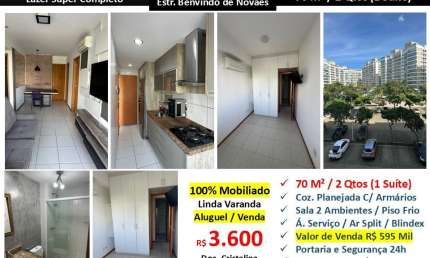 Apartamento com 2 quartos para alugar na Estrada Benvindo de Novaes, Recreio dos Bandeirantes, Rio de Janeiro