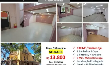 Sala comercial para alugar na Rua São Clemente, Botafogo, Rio de Janeiro