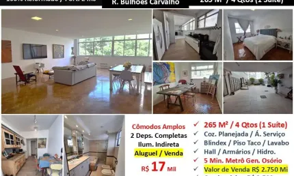 Apartamento com 4 quartos para alugar na Rua Bulhões de Carvalho, Copacabana, Rio de Janeiro