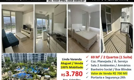 Apartamento com 2 quartos para alugar na Avenida Vice-Presidente José Alencar, Jacarepaguá, Rio de Janeiro