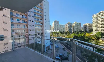 Barra olimpica com 98m², 3 quartos, 2 banheiros, 1 vaga de garagem.