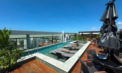 Apartamento novo com 02 Quartos + Varanda Gourmet à 100m da Praia de Camboinha