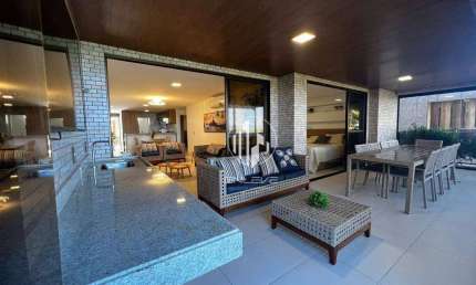 Apartamento Pé na Areia e Vista Definitiva com 3 Suítes + DCE