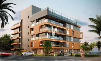 Apartamentos na planta de alto padrão na beira mar de Intermares