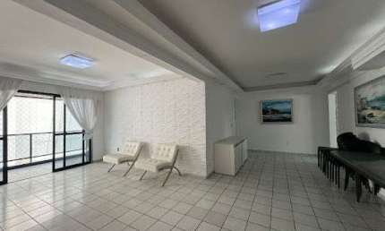 Apartamento de 133m² com 03 Quartos + DCE na beira mar de Areia Dourada