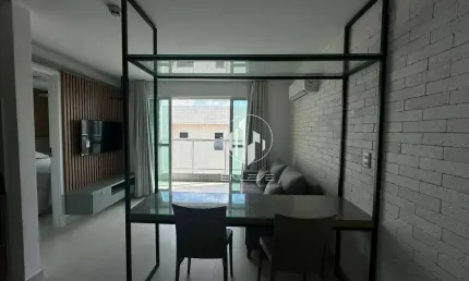 Apartamento de 1 quarto a beira mar Mobiliado e decorado