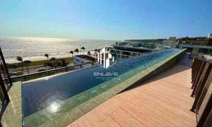 Flat de 42m2 Todo Mobiliado e Projetado, Com Vista Mar