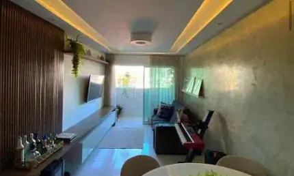 Apartamento de 58m2 com 2 Quartos, Móveis Projetados, á 500m do Mar de Cabo Branco