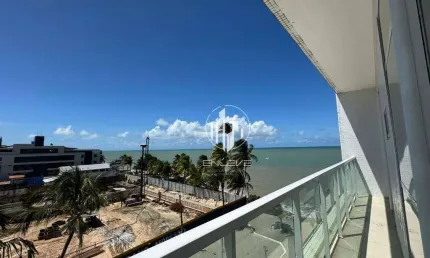 Apartamento pé na areia de 108m2 com 3 quartos na praia do jardim oceania
