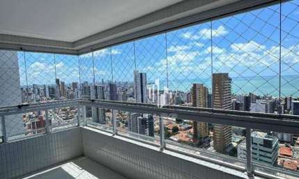 Apartamento de 106m2 com 3 Quartos + DCE, Vista Mar e Todo Projetado