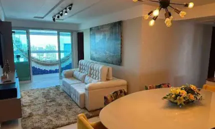 Apartamento de 95m2 com 3 Quartos, Todo Projetado e Mobiliado