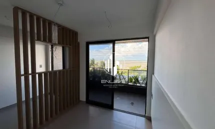Apartamento projetado com 01 quarto + living à beira-mar do Jardim Oceania