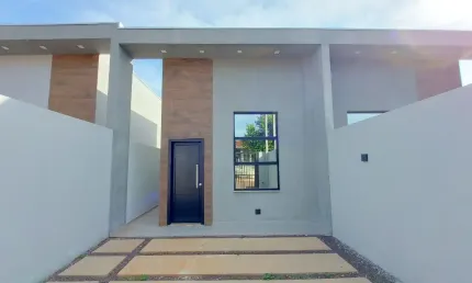 Mprumbi - 3 quartos, sala, cozinha, bwc, 2 vagas, quintal, a/c-62m²
