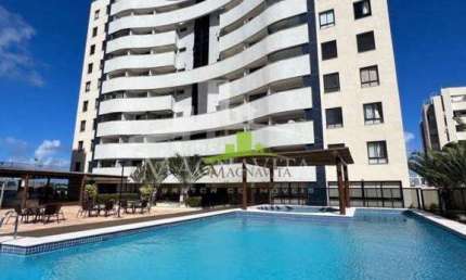 MANDALA | Apartamento 3/4 sendo 1 suíte | 85m² | 3 garagens | Mobiliado | Lauro de Freitas