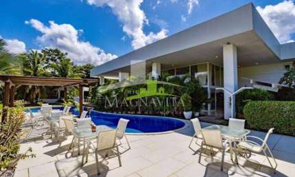 Mansão à Venda no Encontro das Águas, 5 Suítes, 1.500m² construída, 6.000m² Terreno, Piscina, Gourmet, Academia. Alto Luxo. Única! Estrada do Coco