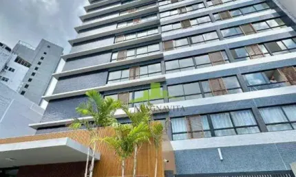 Blue barra | 1 quarto mobiliado com 27,14m² | 1 garagem | andar alto | decorado | oportunidade