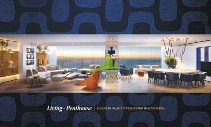 Apartamento Penthouse à Venda no NOUVELLE BOSSA, LANÇAMENTO EXCLUSIVO, JAGUARIBE, 336,36m²,  6 quartos, 5 Suítes, 02 closets Sr. e Sra. Vista Mar
